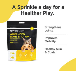 Petmima cat & dog joint supplement with benefits with product packaging