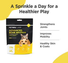 Petmima cat & dog joint supplement with benefits with product packaging