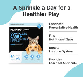 PETMIMA cat & dog multivitamin with health benefits and box packaging