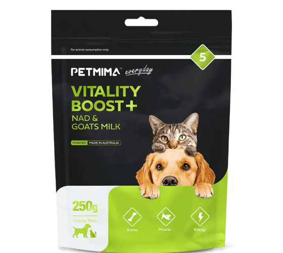Vitality Boost + NAD & Goats Milk Powder - pet health vitamins