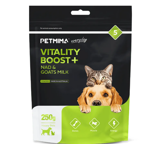Vitality Boost + NAD & Goats Milk Powder - pet health vitamins